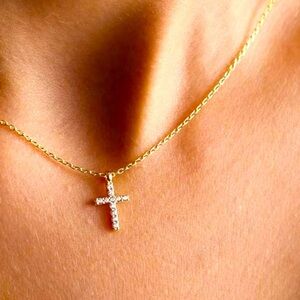 Simple Layered Small Cross  Necklace Thing Chain Necklaces